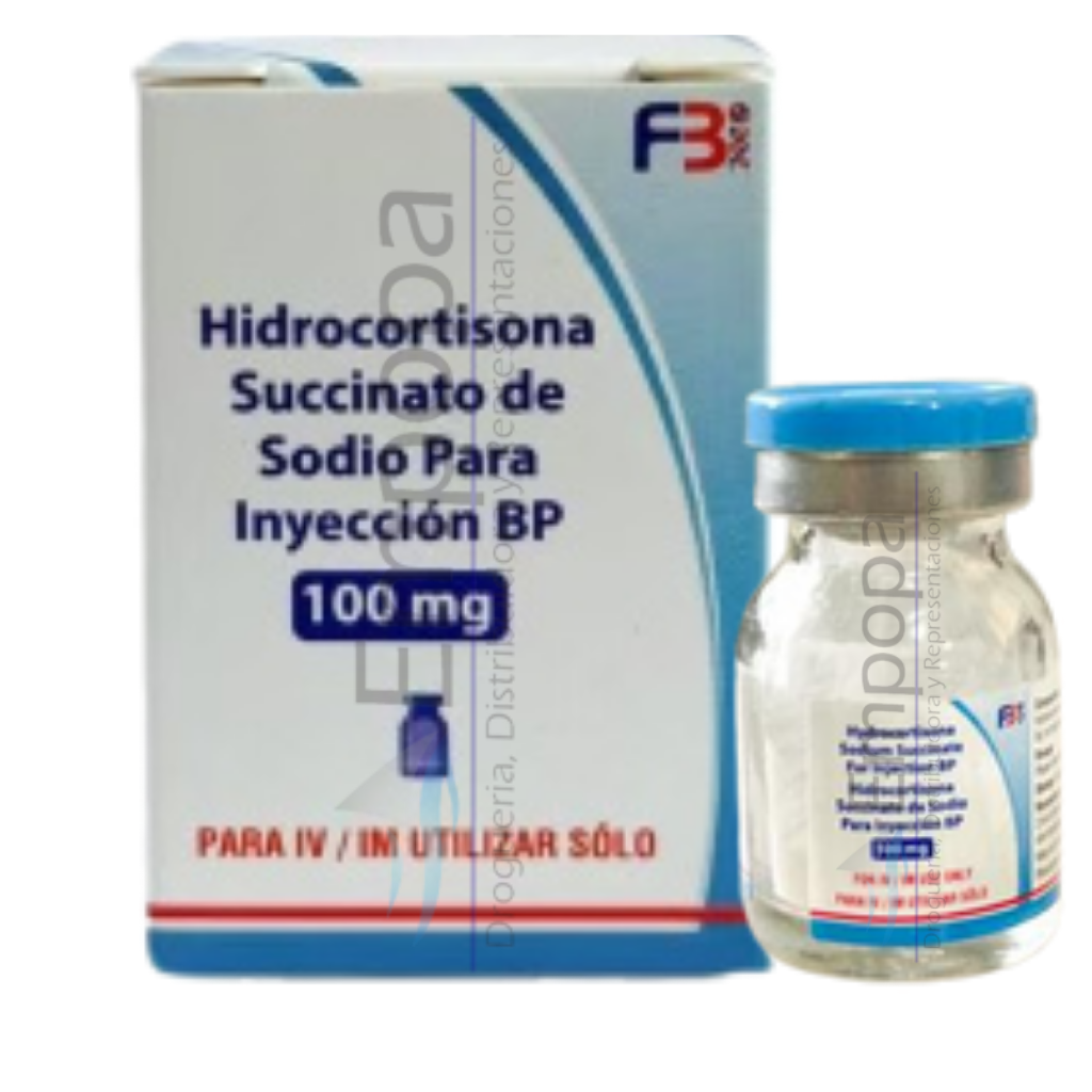 [MED-HIDROCORT-100MG] HIDROCORTISONA 100 mg (succinato sódico) - Vial IM/IV