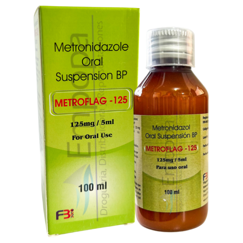 [MED-METROFLAG-125] METROFLAG 125 mg/5 mL (Metronidazol) - Suspensión oral 100 mL
