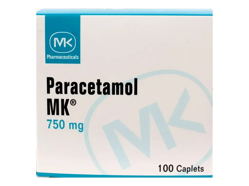 Caja Paracetamol Mk 750 mg