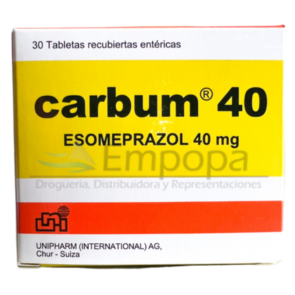 [UNI-006] CARBUM 40 mg (Esomeprazol) - Caja x 30 tabletas