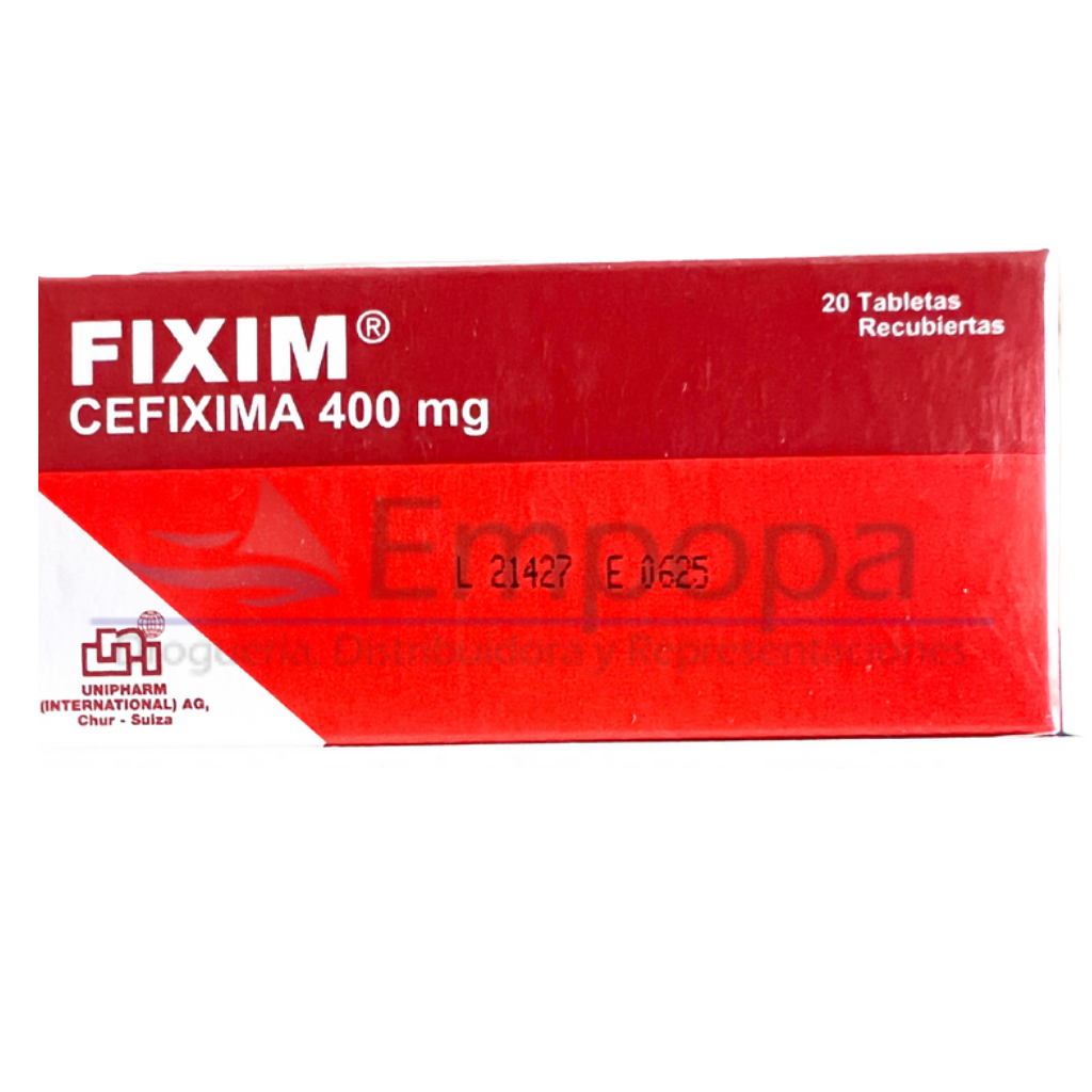 [UNI-025] FIXIM 400 mg (Cefixima) - Caja x 20 tabletas