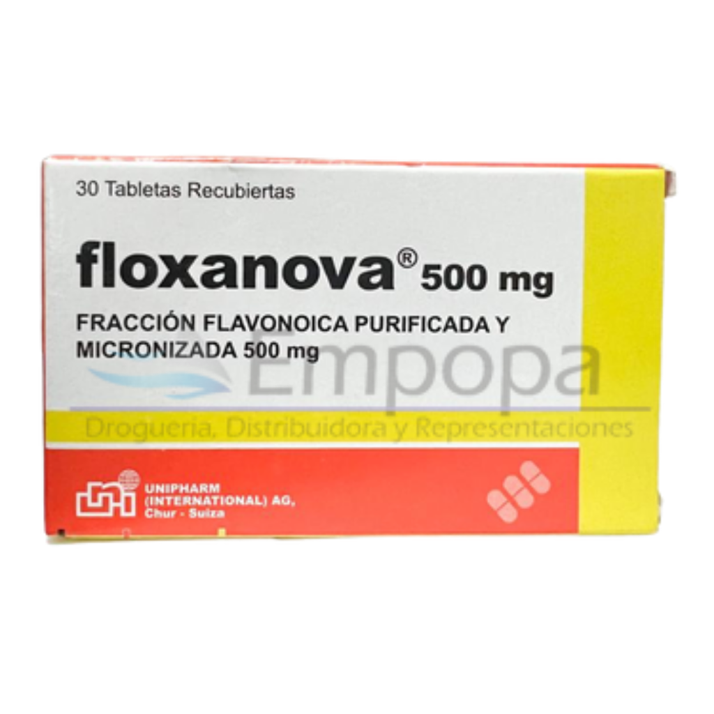 [UNI-026] FLOXANOVA 500 mg (Diosmina/Hesperidina) - Caja x 30 tabletas