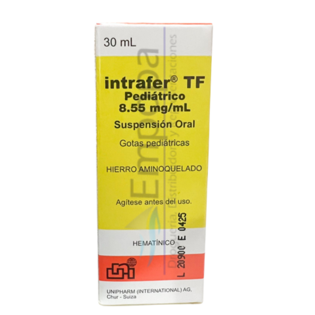 [UNI-030] INTRAFER TF 8.55 mg/mL (Hierro aminoquelado) - Gotas pediátricas 30 mL