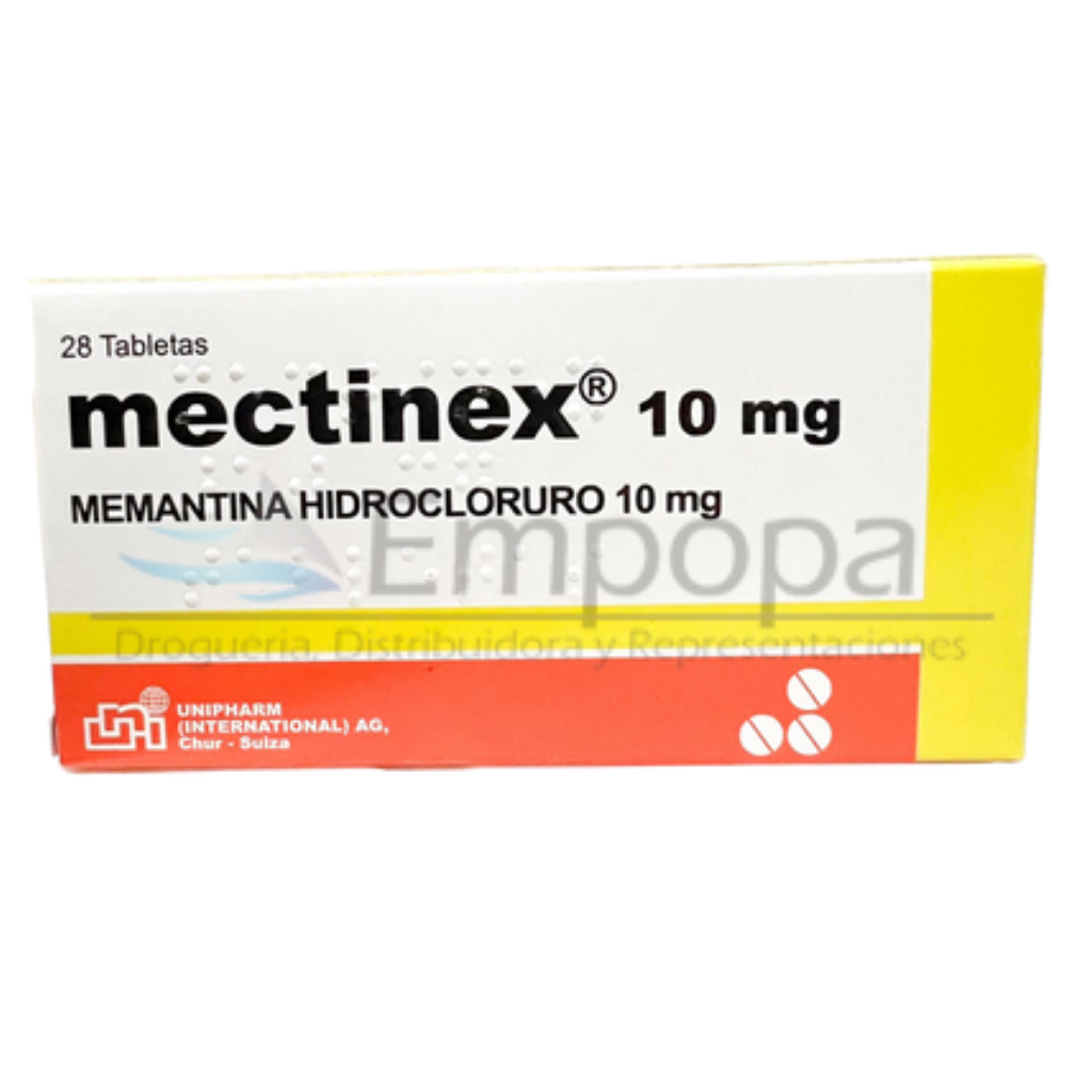 [UNI-033] MECTINEX 10 mg (Memantina) - Caja x 28 tabletas