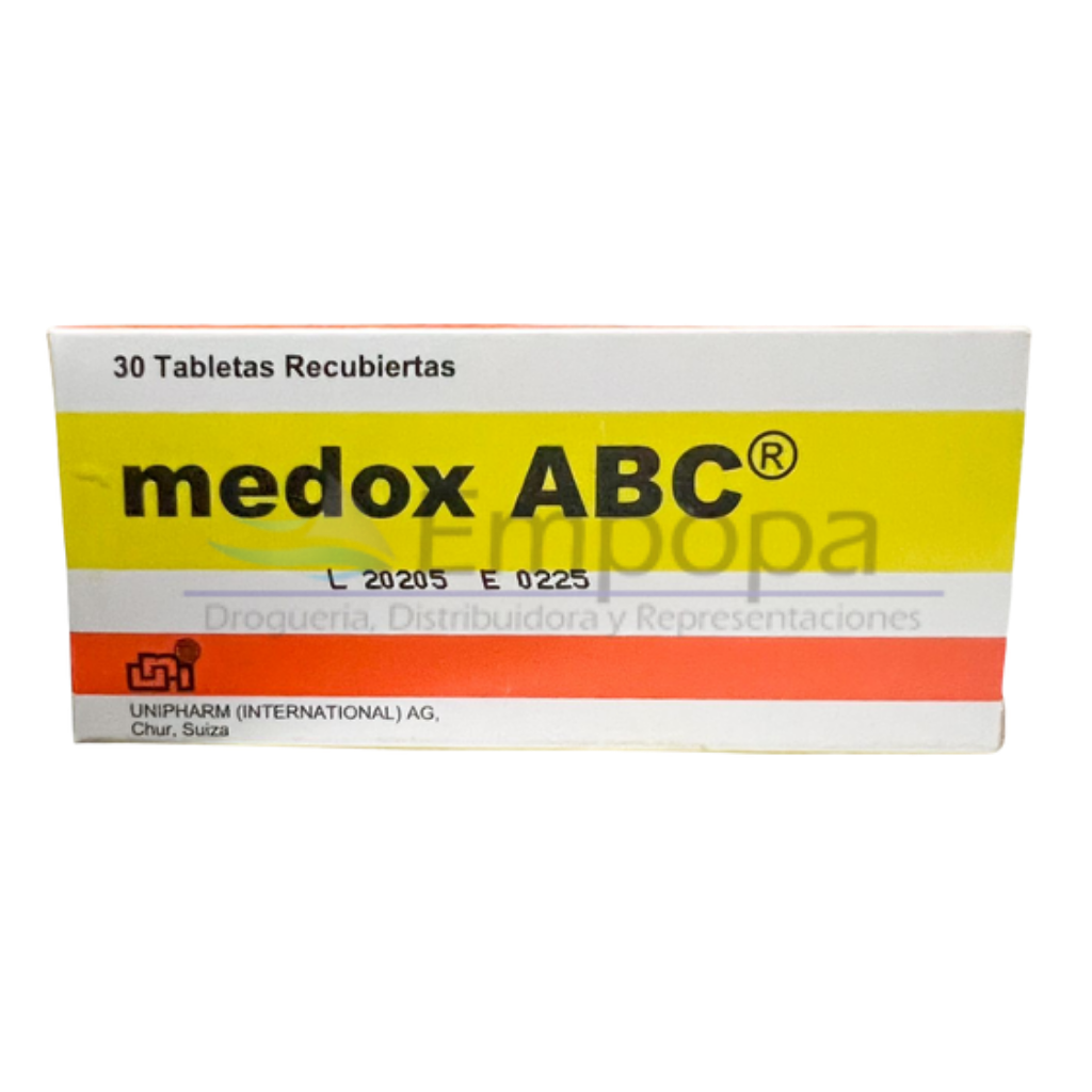 [UNI-036] MEDOX ABC (Lisina + multivitamínico y minerales) - Caja x 30 tabletas
