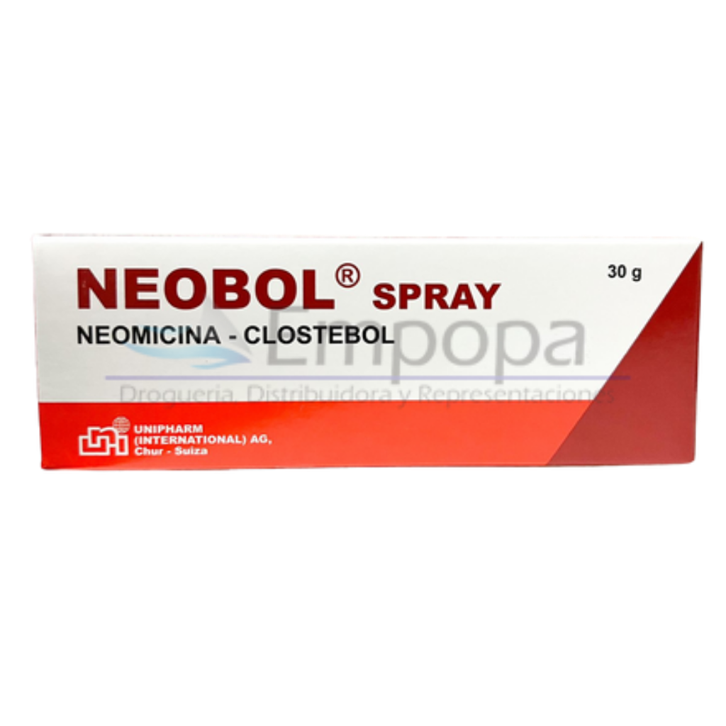 [UNI-037] NEOBOL SPRAY (Neomicina/Clostebol) - Spray tópico 30 g