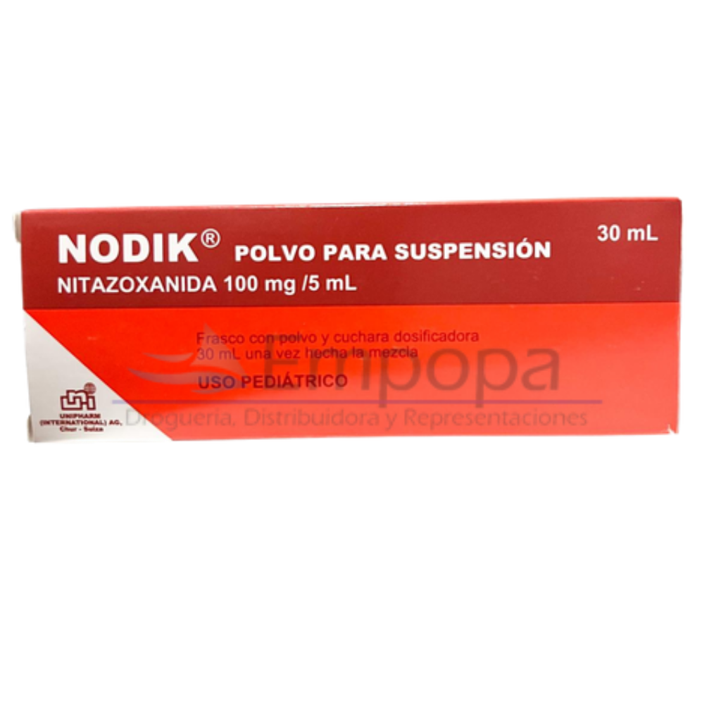 [UNI-039] NODIK 100 mg/5 mL (Nitazoxanida) - Suspensión oral 30 mL