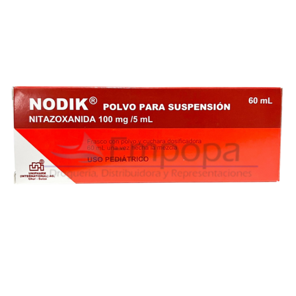 [UNI-040] NODIK 100 mg/5 mL (Nitazoxanida) - Suspensión oral 60 mL