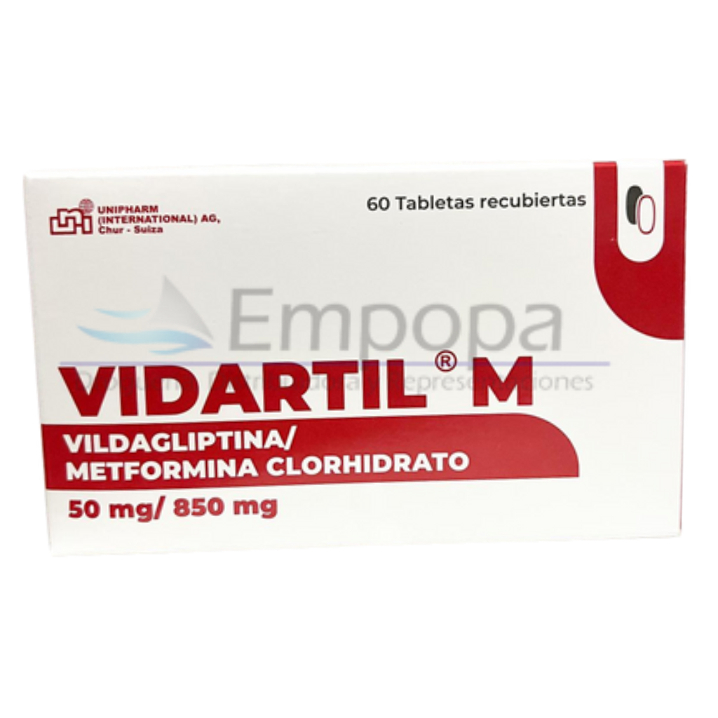 [UNI-048] VIDARTIL M 50/850 mg (Vildagliptina/Metformina) - Caja x 60 tabletas
