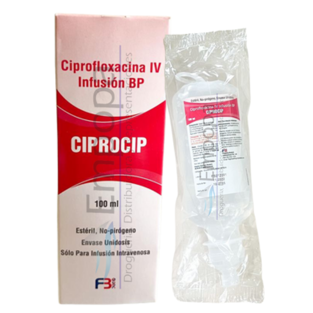 [MED-CIPROCIP-100ML] CIPROCIP 200 mg/100 mL (Ciprofloxacina) - Frasco IV infusión