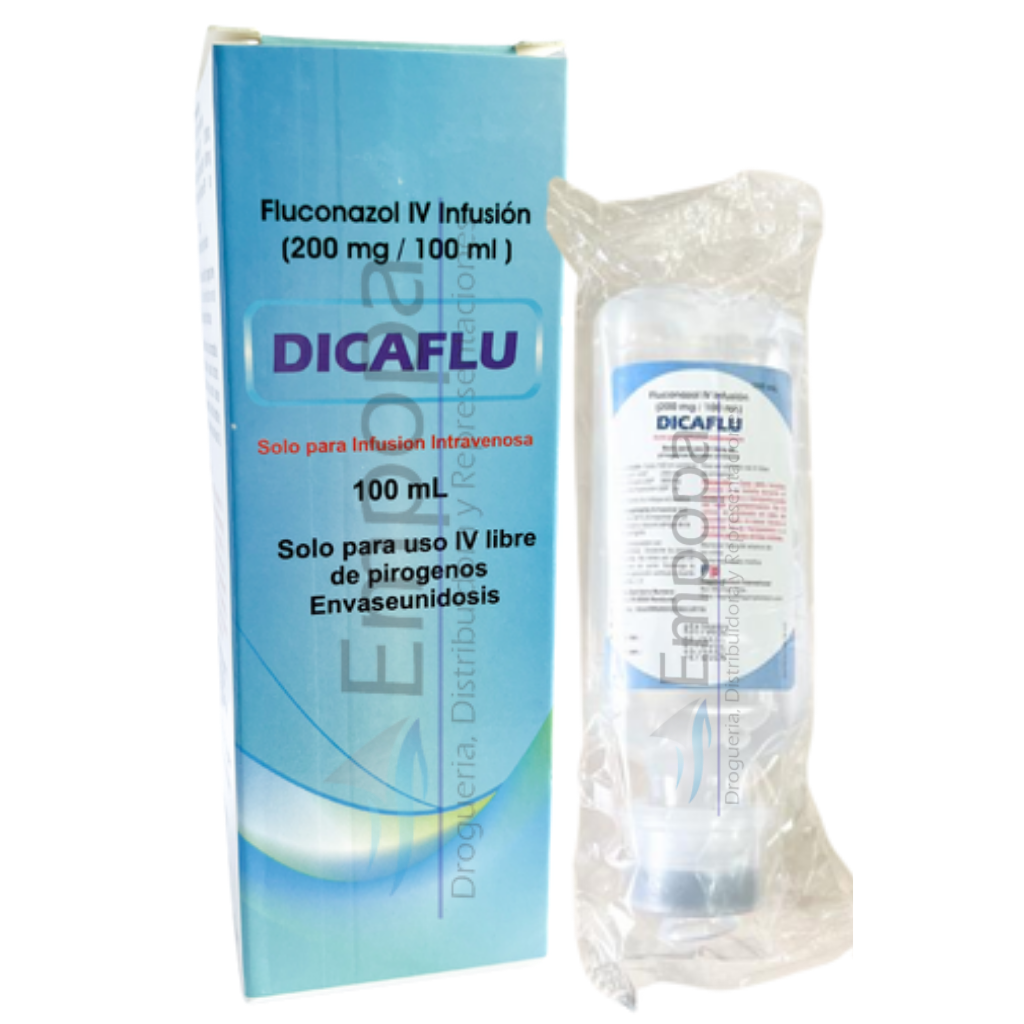 [MED-DICAFLU-100ML] DICAFLU 200 mg/100 mL (Fluconazol) - Frasco IV infusión